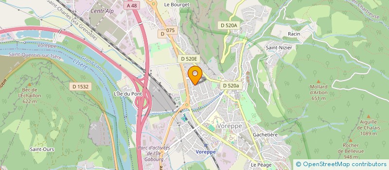 localisation de l'entreprise SOCIETE DAUPHINOISE ASCENSEURS à VOREPPE