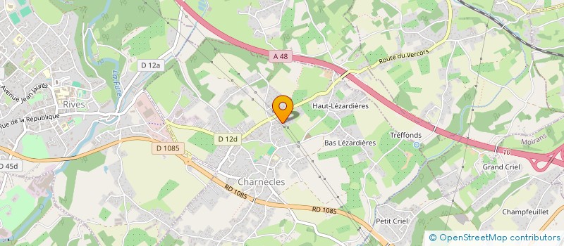 localisation de l'entreprise SOCIETE DAUPHINOISE DE BATIMENT  CHARNECLES