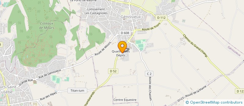 localisation de l'entreprise SOCIETE DAUPHINOISE DE CHAUFFAGE à GENISSIEUX