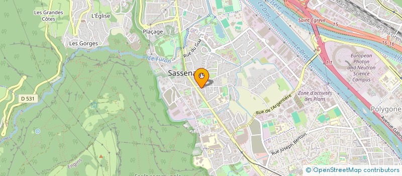 localisation de l'entreprise SOCIETE DAUPHINOISE TRANSPORTS NEGOCE à SASSENAGE