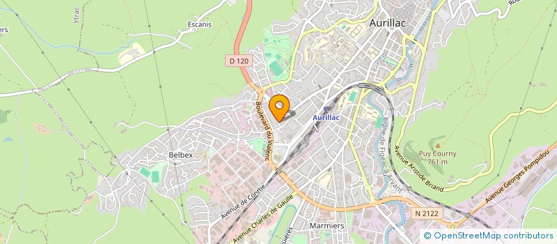localisation de l'entreprise SOCIETE DAUZET à AURILLAC