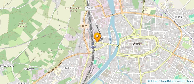 localisation de l'entreprise SOCIETE DB AGENCEMENT à SENS