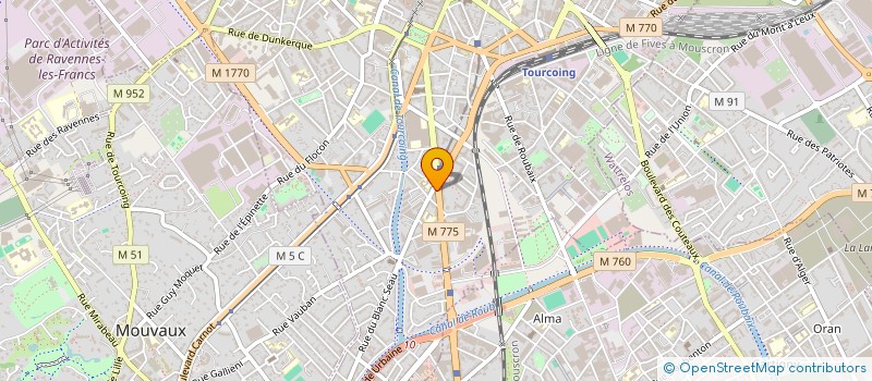 localisation de l'entreprise SOCIETE DDS  TOURCOING