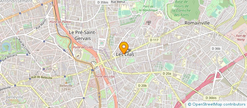 localisation de l'entreprise SOCIETE DE A A Z à LES LILAS