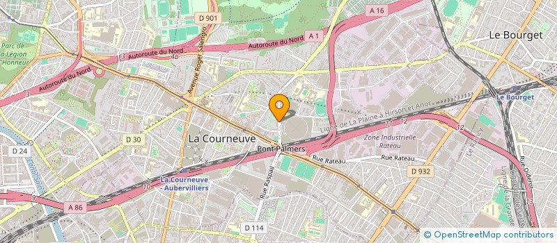 localisation de l'entreprise SOCIETE DE BATIMENT D EQUIPEMENT DE TRAVAUX à LA COURNEUVE