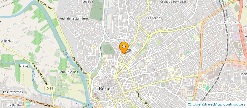 localisation de l'entreprise SOCIETE DE BATIMENT DU GRAND SUD  BEZIERS