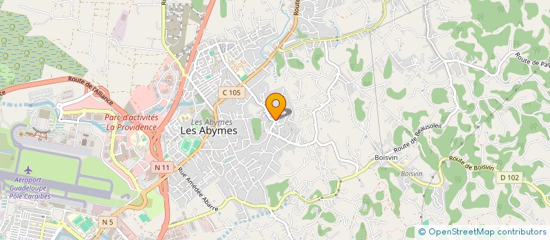 localisation de l'entreprise SOCIETE DE BATIMENT ENVIRONNEMENT FONCIER ET DE TRAVAUX à LES ABYMES