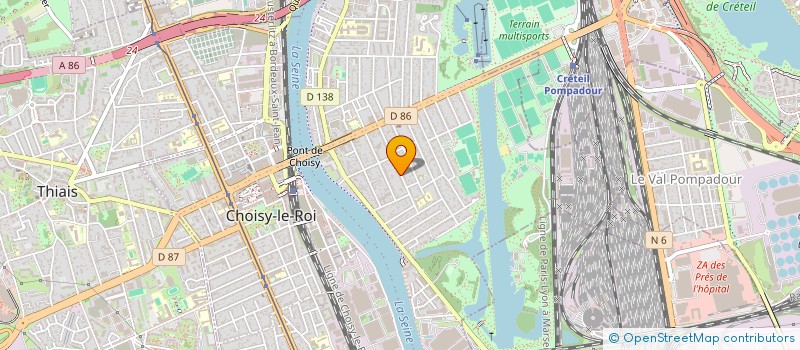 localisation de l'entreprise SOCIETE DE BATIMENT ET DE NETTOYAGE  CHOISY-LE-ROI