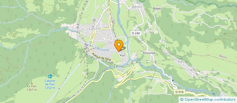 localisation de l'entreprise SOCIETE DE BATIMENT ET DE TRAVAUX DE MONTAGNE à LARUNS