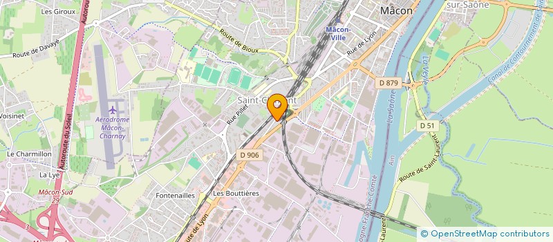 localisation de l'entreprise SOCIETE DE BATIMENT ET TRAVAUX SPECIAUX  MACON