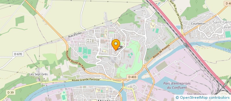 localisation de l'entreprise SOCIETE DE BIJOUTERIE CELOTTI à MONTEREAU-FAULT-YONNE