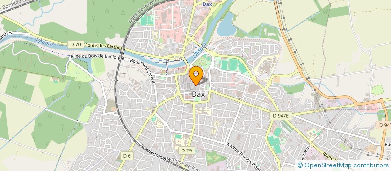 localisation de l'entreprise SOCIETE DE BORDA  DAX