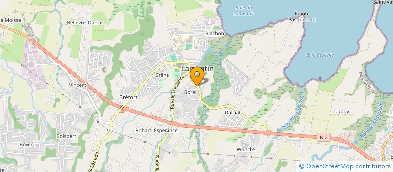 localisation de l'entreprise SOCIETE DE BOUCHERIE GUADELOUPEENNE  LAMENTIN