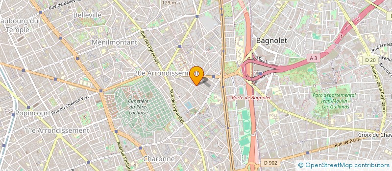 localisation de l'entreprise SOCIETE DE BOULANGERIE PELLEPORT  PARIS