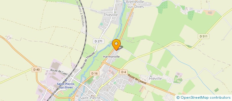 localisation de l'entreprise SOCIETE DE BRICOLAGE DE L'OUDON à SAINT-PIERRE-EN-AUGE