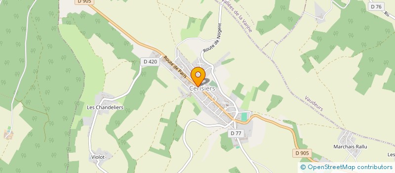 localisation de l'entreprise SOCIETE DE BRUIN à CERISIERS