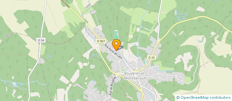 localisation de l'entreprise SOCIETE DE BRUYERES à BRUYERES-ET-MONTBERAULT