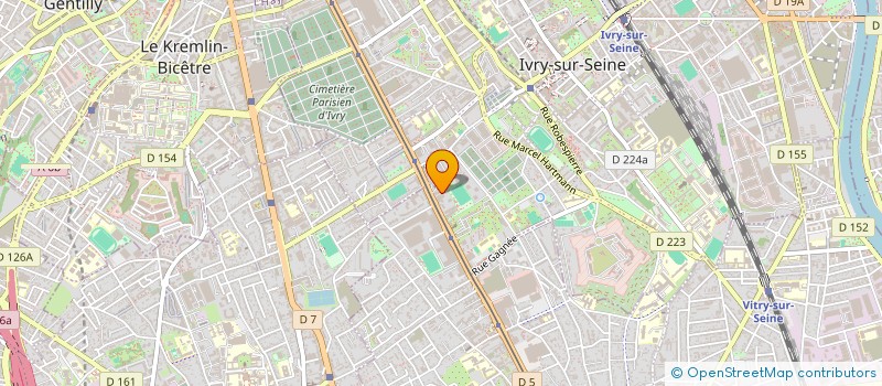 localisation de l'entreprise SOCIETE DE CAFE BAR BRASSERIE  IVRY-SUR-SEINE