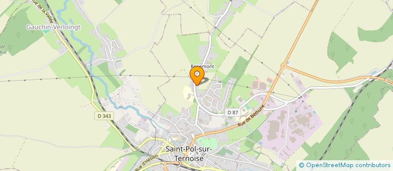 localisation de l'entreprise SOCIETE DE CARDIOLOGIE DOCTEUR HUBERT à SAINT-POL-SUR-TERNOISE