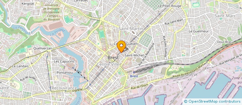 localisation de l'entreprise SOCIETE DE CAUTION MUTUELLE ARTISANALE NORDFIN à BREST