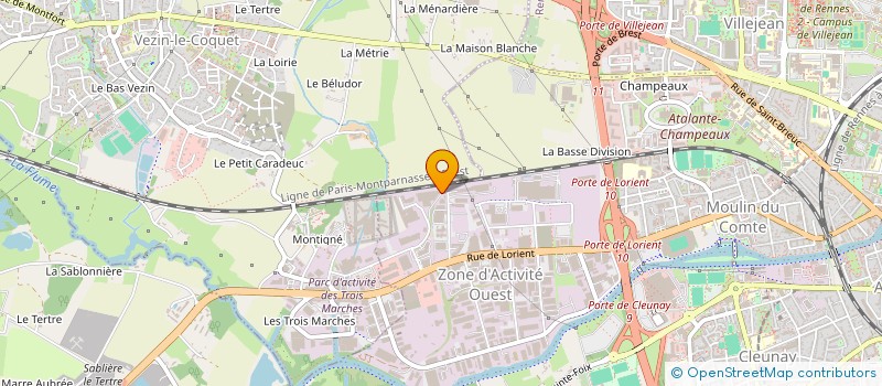 localisation de l'entreprise SOCIETE DE CHARCUTERIE RENNAISE à RENNES