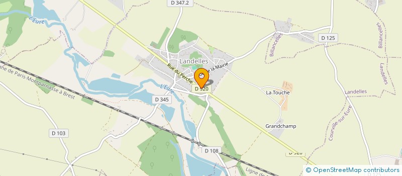 localisation de l'entreprise SOCIETE DE CHARPENTE D'AMENAGEMENT à LANDELLES