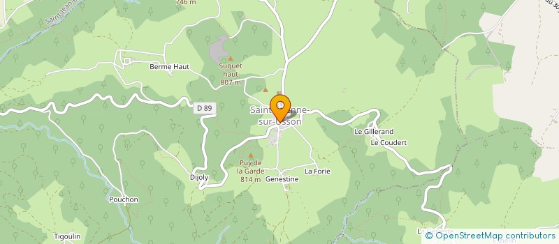 localisation de l'entreprise SOCIETE DE CHASSE  SAINT-ETIENNE-SUR-USSON