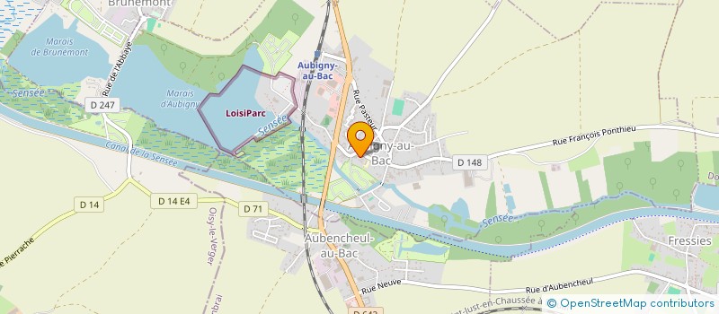 localisation de l'entreprise SOCIETE DE CHASSE à AUBIGNY-AU-BAC
