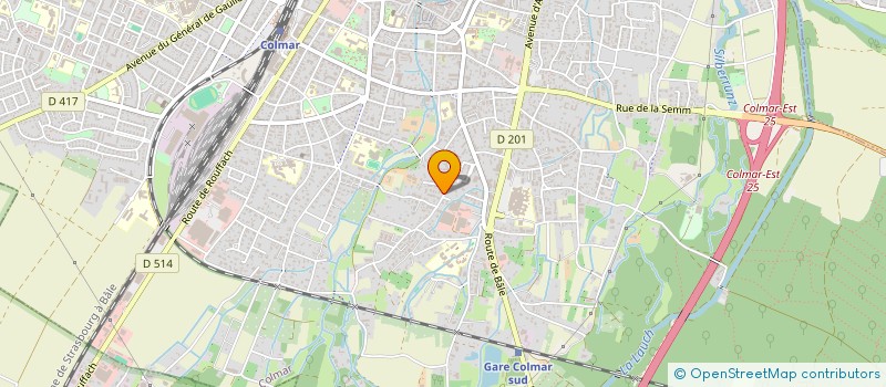 localisation de l'entreprise SOCIETE DE CHASSE  COLMAR