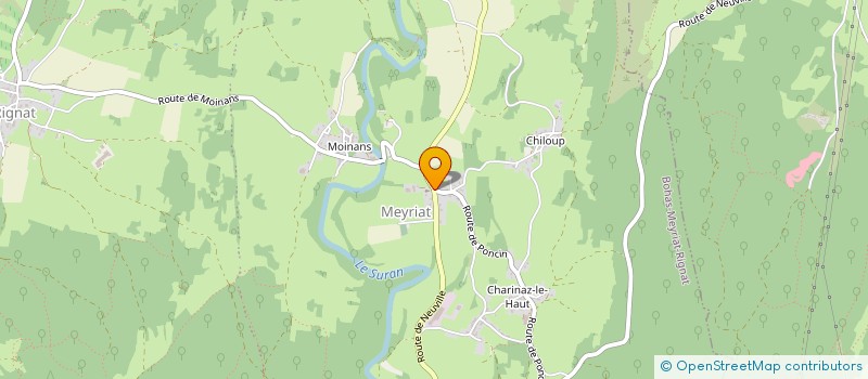 localisation de l'entreprise SOCIETE DE CHASSE à BOHAS-MEYRIAT-RIGNAT
