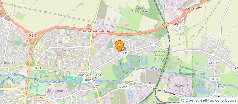 localisation de l'entreprise SOCIETE DE CHASSE  SAINT-LAURENT-BLANGY