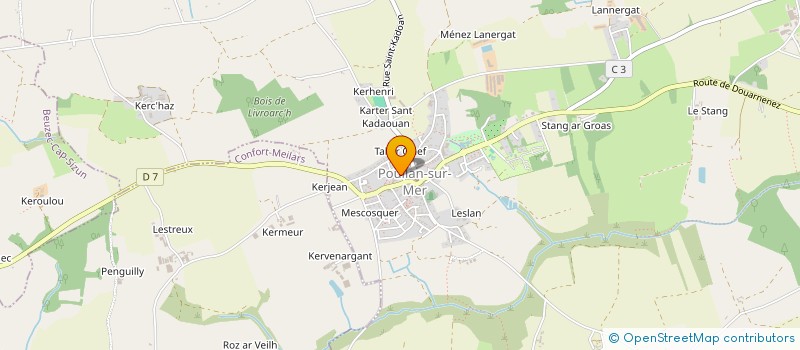 localisation de l'entreprise SOCIETE DE CHASSE AR MANER COZ  POULLAN-SUR-MER