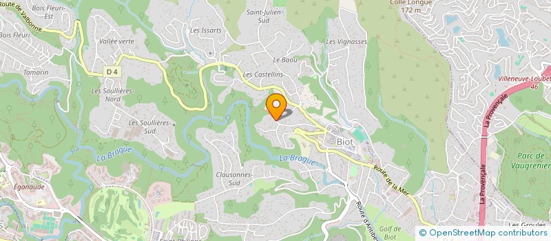 localisation de l'entreprise SOCIETE DE CHASSE BIOT-ANTIBES  BIOT