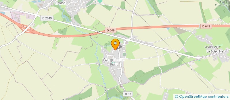 localisation de l'entreprise SOCIETE DE CHASSE COMMUNALE à WARGNIES-LE-PETIT