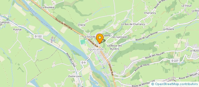 localisation de l'entreprise SOCIETE DE CHASSE COMMUNALE D'IGUERANDE  IGUERANDE