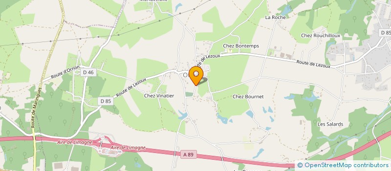 localisation de l'entreprise SOCIETE DE CHASSE COMMUNALE D'ORLEAT  ORLEAT