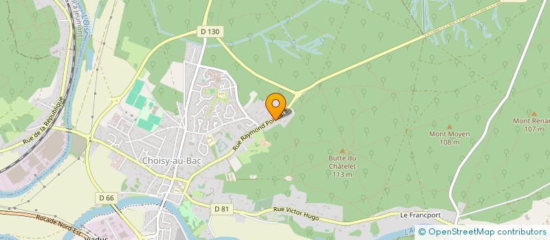 localisation de l'entreprise SOCIETE DE CHASSE COMMUNALE DE CHOISY-AU-BAC  CHOISY-AU-BAC