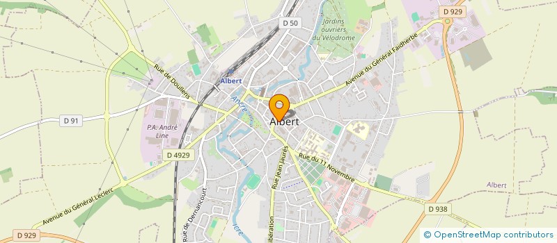 localisation de l'entreprise SOCIETE DE CHASSE D'ALBERT  ALBERT