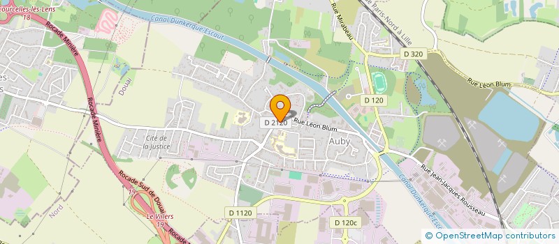 localisation de l'entreprise SOCIETE DE CHASSE D'AUBY  AUBY