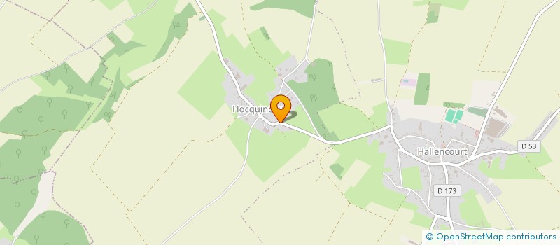 localisation de l'entreprise SOCIETE DE CHASSE D'HOCQUINCOURT  HALLENCOURT