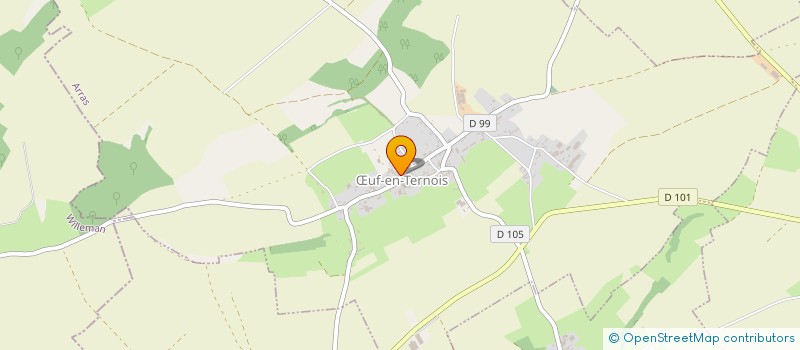 localisation de l'entreprise SOCIETE DE CHASSE D'OEUF EN TERNOIS  UF-EN-TERNOIS