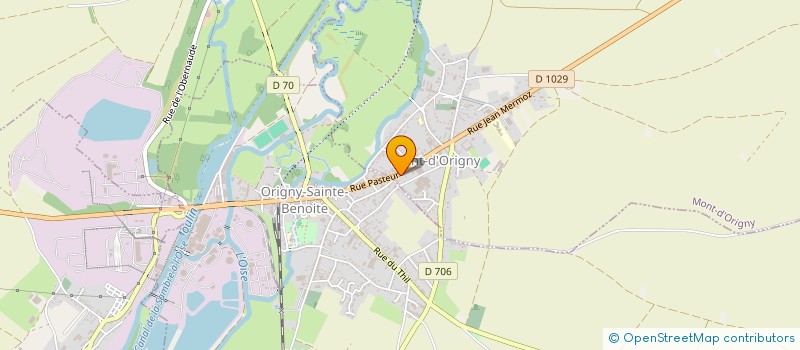 localisation de l'entreprise SOCIETE DE CHASSE D'ORIGNY SAINTE BENOITE ET DE MONT D ORIGNY  MONT-D'ORIGNY