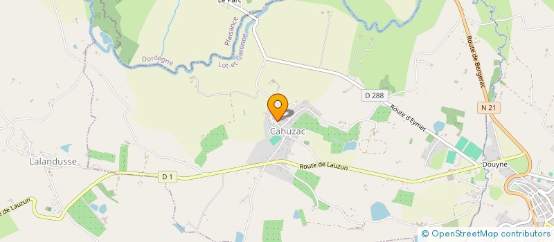 localisation de l'entreprise SOCIETE DE CHASSE DE CAHUZAC  CAHUZAC