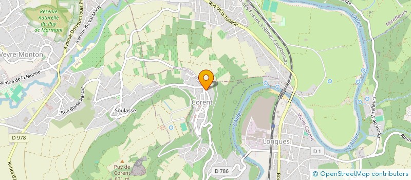 localisation de l'entreprise SOCIETE DE CHASSE DE CORENT  CORENT