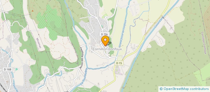 localisation de l'entreprise SOCIETE DE CHASSE DE CORNILLON CONFOUX à CORNILLON-CONFOUX