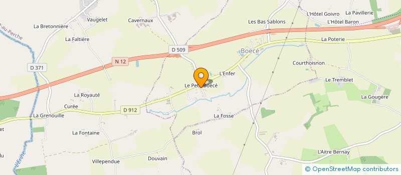 localisation de l'entreprise SOCIETE DE CHASSE DE COULIMER à BOECE