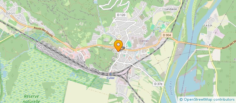 localisation de l'entreprise SOCIETE DE CHASSE DE CULOZ  CULOZ-BEON