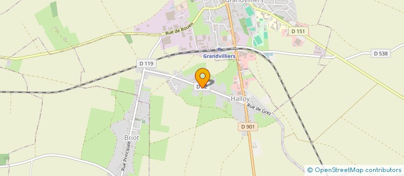 localisation de l'entreprise SOCIETE DE CHASSE DE HALLOY  HALLOY