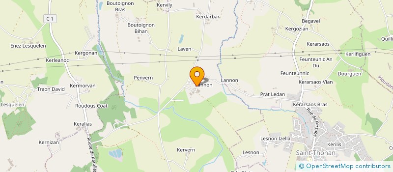 localisation de l'entreprise SOCIETE DE CHASSE DE KERALIAS  KERSAINT PLABENNEC