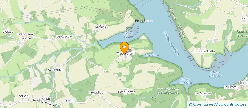 localisation de l'entreprise SOCIETE DE CHASSE DE L'AULNE ARGOL  ARGOL